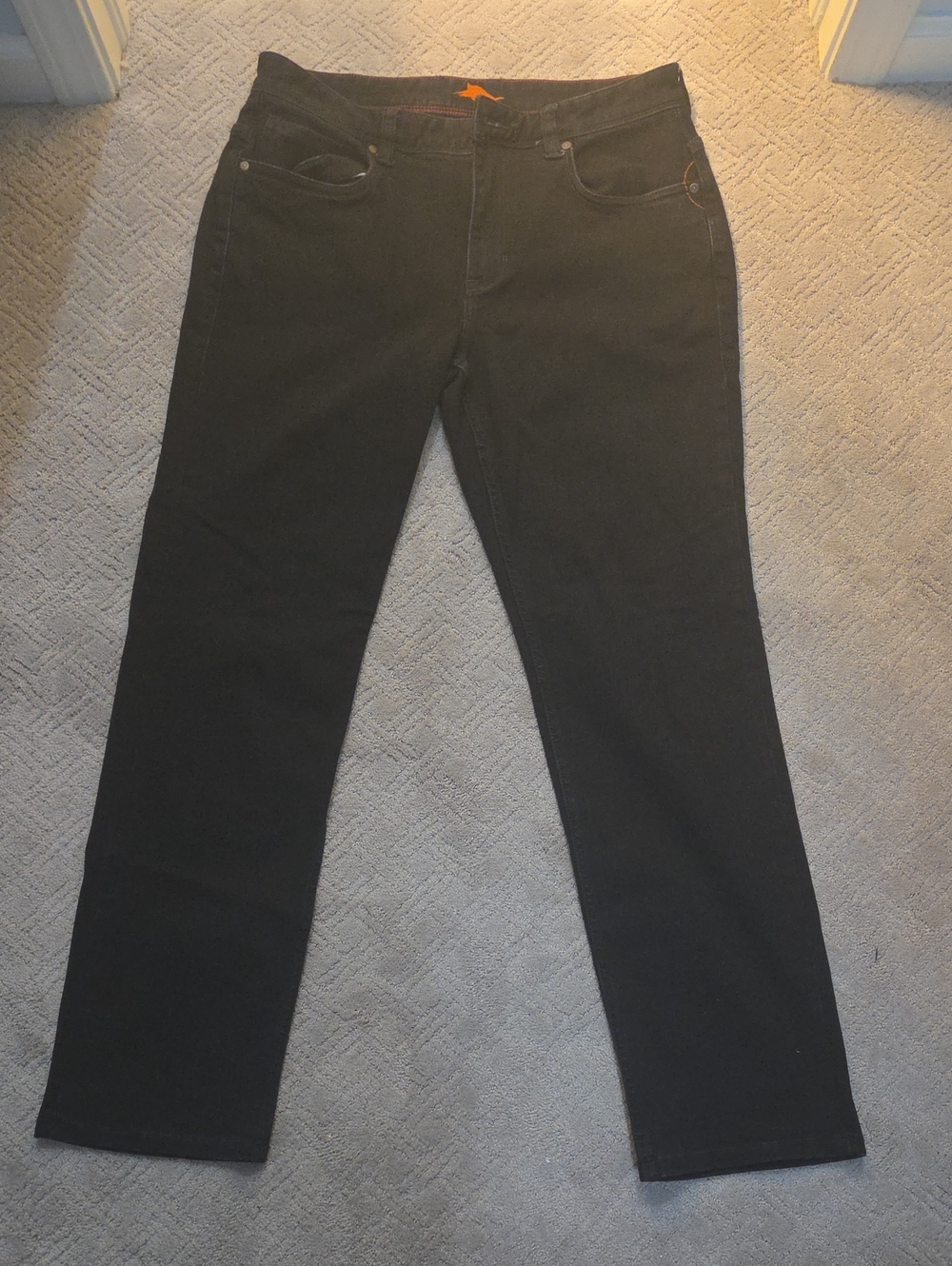 Tommy Bahama Men's Black Straight-Leg Jeans